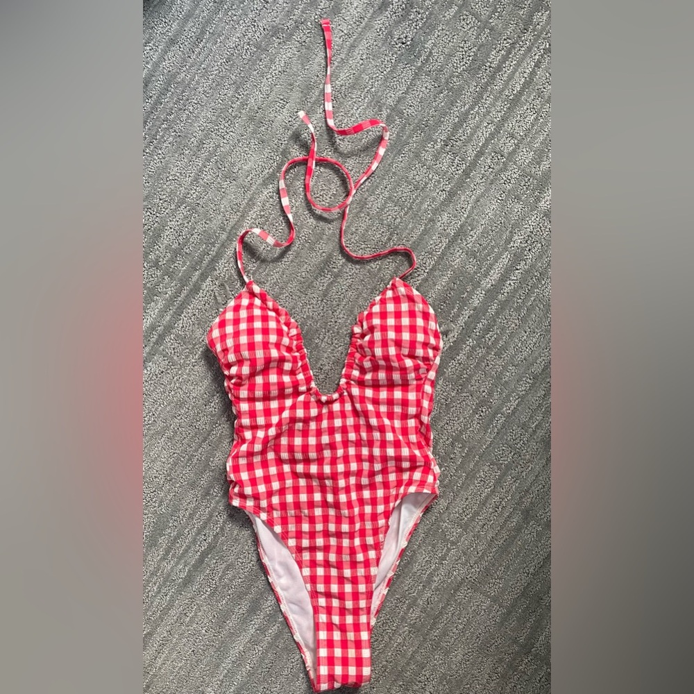 Red One Piece Swimsuit